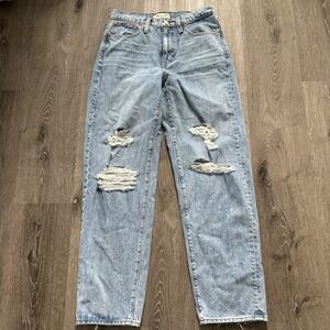 Madewell Jeans Women's 23 Blue The Dad Jean Yorktown Wash NF146 High Rise NEW
